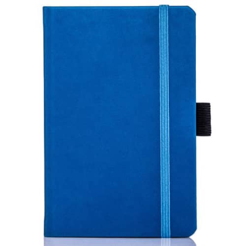 Corporate Branded Ivory Tucson Pocket Notebooks in French Blue from Total Merchandise