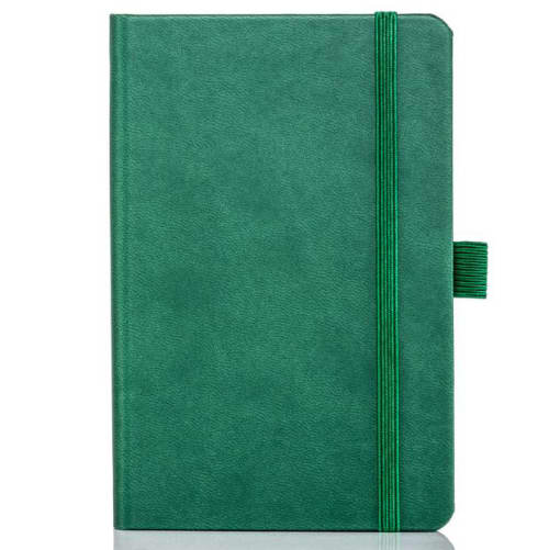 Custom Embossed Ivory Tucson Pocket Notebooks in Forest Green from Total Merchandise