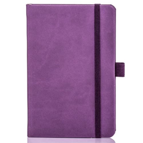 Promotional Ivory Tucson Pocket Notebooks in Purple from Total Merchandise