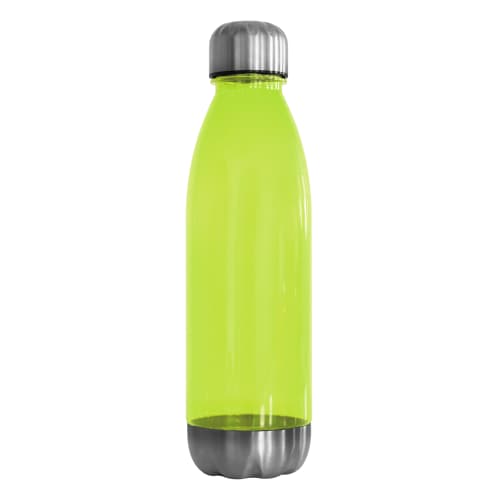 Promotional 750ml Havana water bottle in lime green colour with branding by Total Merchandise