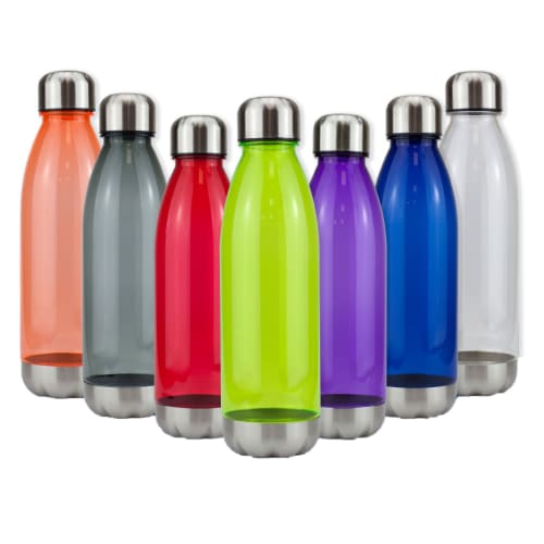 750ml Havana tritan water bottles with stainless steel lid in several colours by Total Merchandise