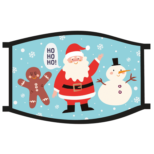 Promotional Face Masks with Christmas Designs & your Logo by Total Merchandise