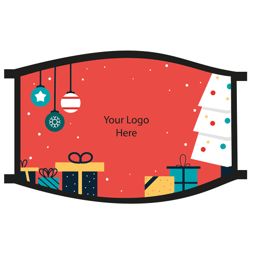 Corporate Branded Christmas Face Coverings with your Logo by Total Merchandise