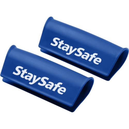 Promotional Antimicrobial Handle Guard Covers in Blue Colour with Branding by Total Merchandise