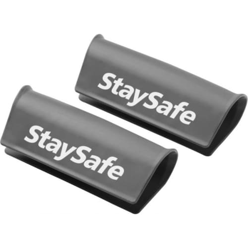 Branded Antimicrobial Handle Guard Covers in Grey Colour with Logo by Total Merchandise