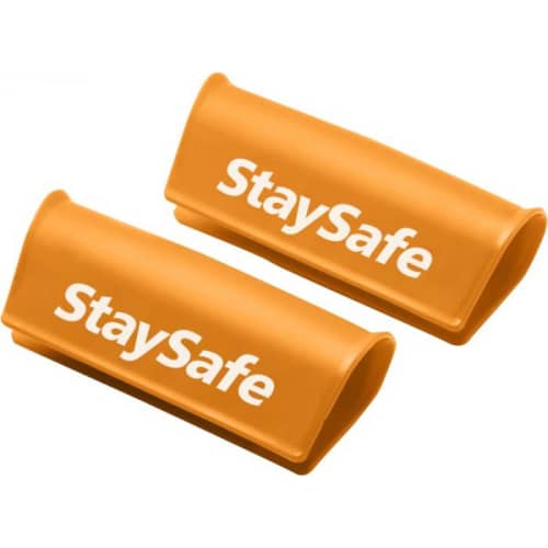 Custom Printed Antibacterial Handle Guard Covers in Orange Colour with Branding by Total Merchandise