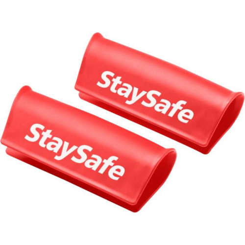 Promotional Anti-bacterial Handle Guard Covers in Red with your Logo by Total Merchandise