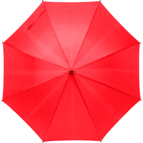 Branded rPET Umbrella in red colour by Total Merchandise