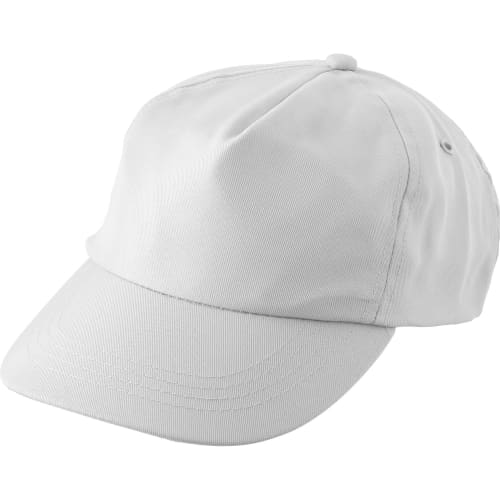 Branded rPET Caps in white colour by Total Merchandise