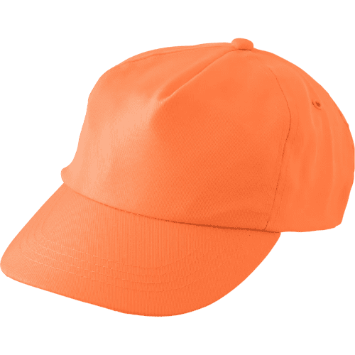 Printed rPET Caps in orange colour by Total Merchandise
