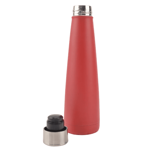 Customised Trident Metal Water Bottles in red colour with your logo by Total Merchandise