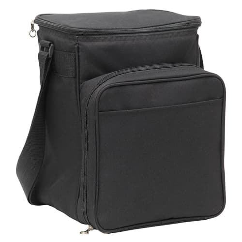 Promotional Breezy Picnic Cooler Bag in simple black colour by Total Merchandise