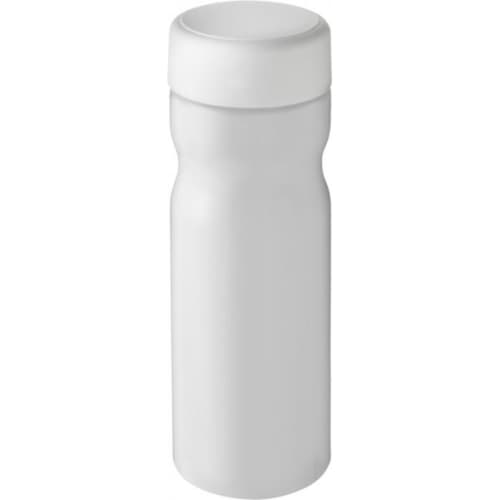 Custom H2O Base Screw Cap Water Bottles in White colour printed with your logo by Total Merchandise