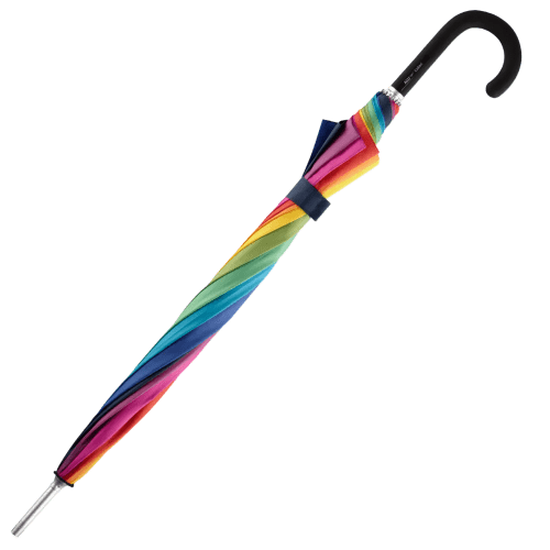 Promotional Rainbow Golf Umbrellas printed with your logo by Total Merchandise