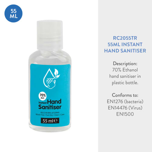 Branded Office Hygiene Kit 55ml hand sanitiser printed with your logo by Total Merchandise