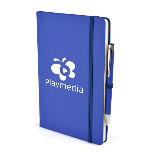 Promotional A5 Notebook and Pen Set printed with your logo by Total Merchandise