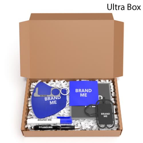 Promotional Hygiene Stay Safe Gift Boxes with items printed with your logo by Total Merchandise