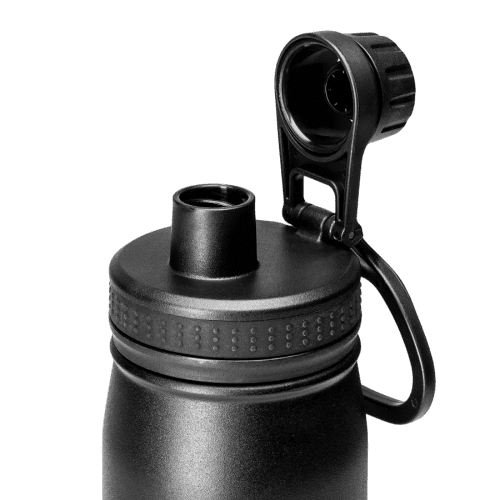 950ml Everest Stainless Steel Water Bottle with the leakproof lid open