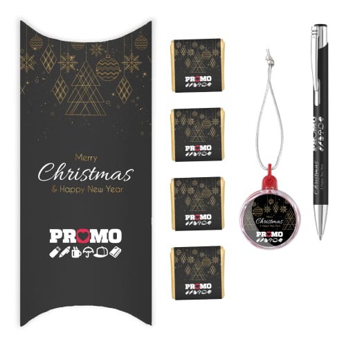 Promotional Mood Pen Christmas Packs with full colour printed pen and chocolate by Total Merchandise