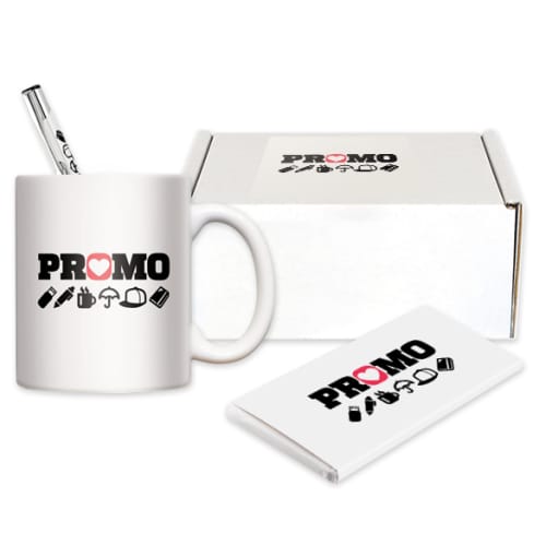 Custom printed Electra-Vienna Mug Gift Set with your company logo by Total Merchandise