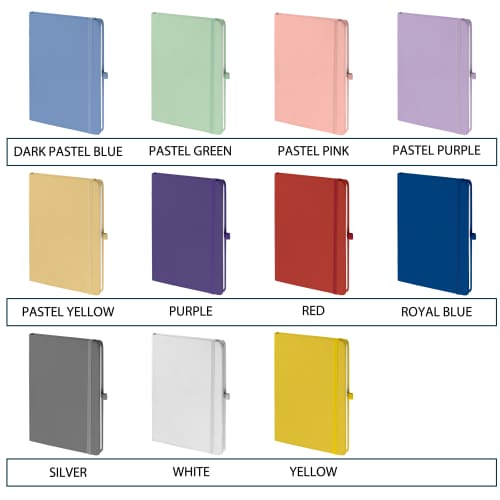 Selection of Colours for Soft Touch Notebooks from Mood-Vienna Mug Gift Sets by Total Merchandise