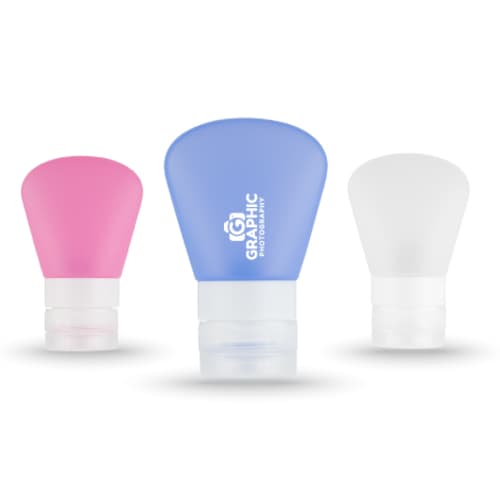 Promotional Squeezy Silicone Hand Sanitiser in 3 frosted colours with your logo by Total Merchandise