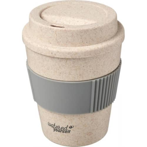 Custom printed reusable PP & Wheat Straw Coffee Cups with your company logo by Total Merchandise