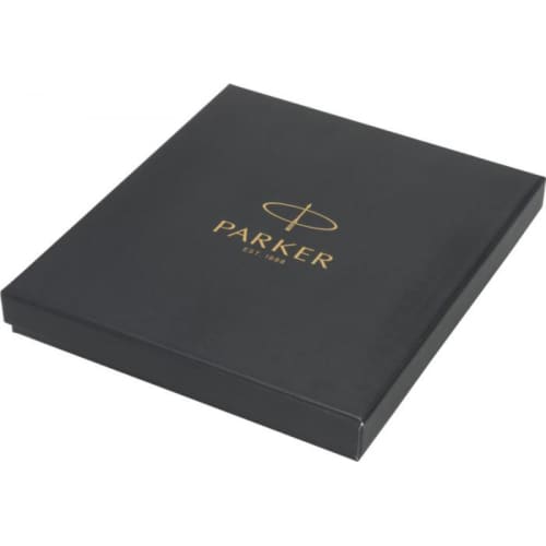 Branded Parker Gift Set with A5 Notebook embossed with your design by Total Merchandise