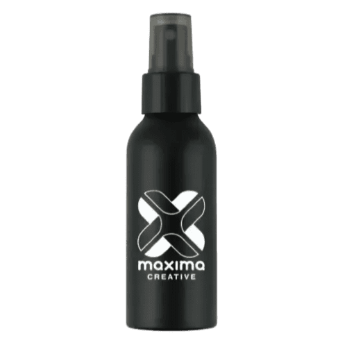 Customised Black Aluminium Hand Sanitisers Printed with your Company Logo by Total Merchandise