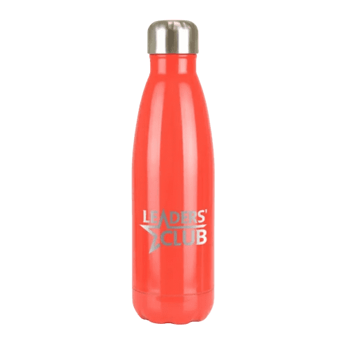 Personalisable Ashford Shine Metal Bottles in Red from Total Merchandise