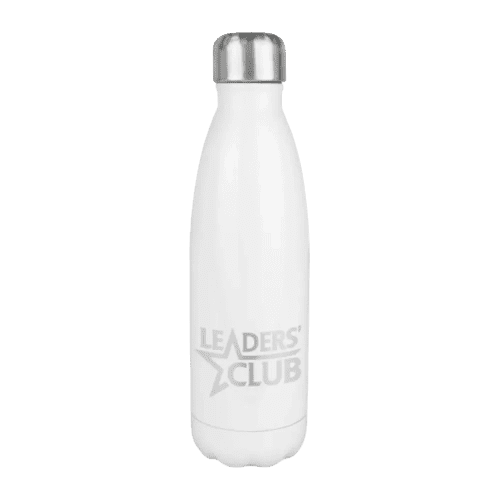 Customisable Ashford Shine Metal Bottles in White from Total Merchandise
