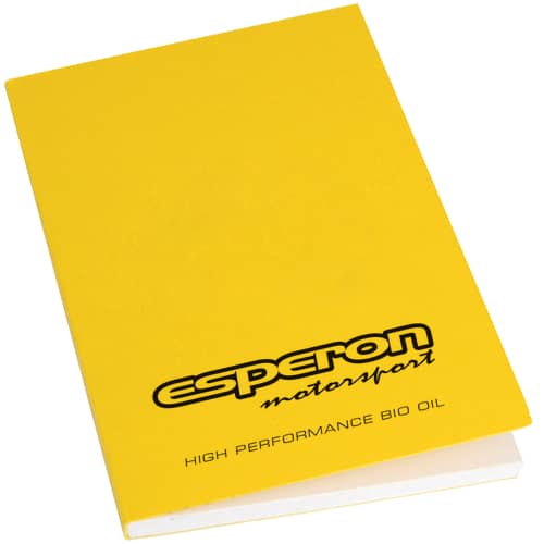 Branded A5 Recycled Book Till Receipt in Sunshine Yellow cover colour by Total Merchandise