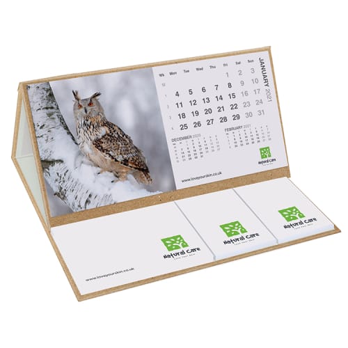 Eco Friendly Smart Calendar Pod in Natural colour printed with a logo by Total Merchandise