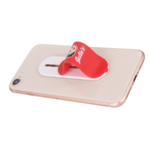 Branded Push Pull Phone Stands with full colour print with your logo by Total Merchandise