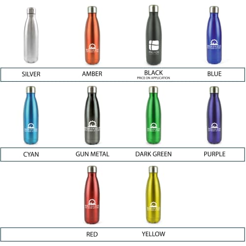 Branded Metal Water Bottles from Total Merchandise's Premium Office Sets