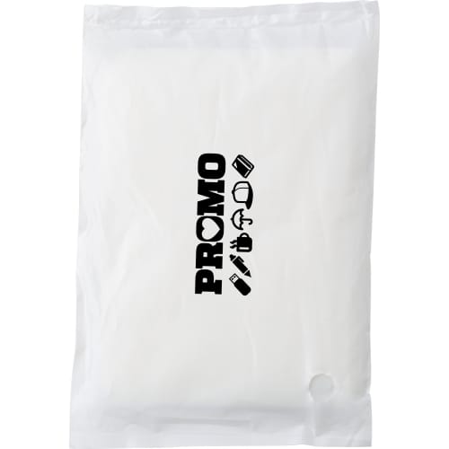 Branded Biodegradable Disposable Poncho in Neutral printed with your logo by Total Merchandise