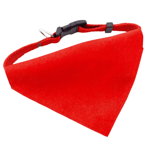 Custom Branded Bandana Pet Collars in Red from Total Merchandise