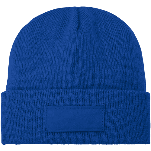 Beanie with Patch in Blue