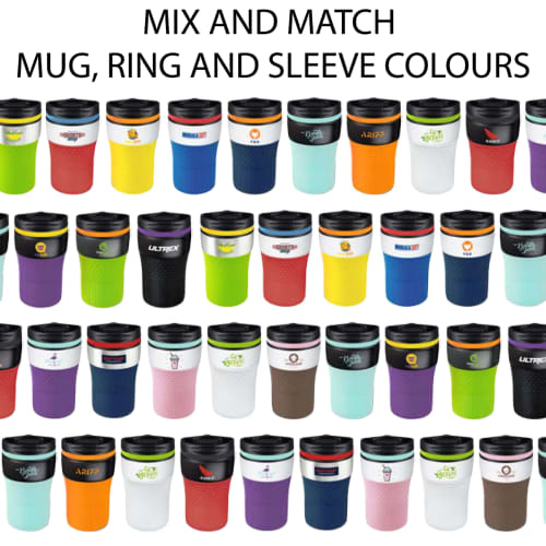 Mix & match for a endless combinations on our printed Bayamo Travel Mugs from Total Merchandise