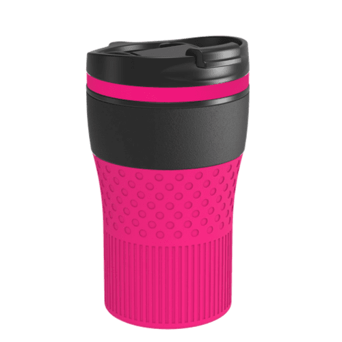 Retumbler Bayamo Thermo Mug in Black/Magenta