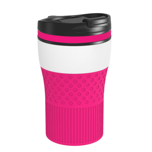 Retumbler Bayamo Thermo Mug in White/Magenta