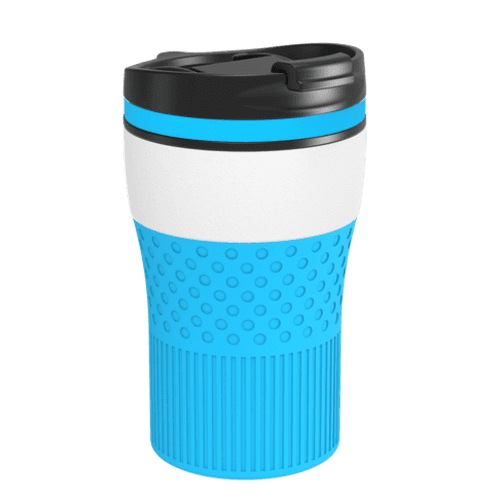 Retumbler Bayamo Thermo Mug in White/Cyan