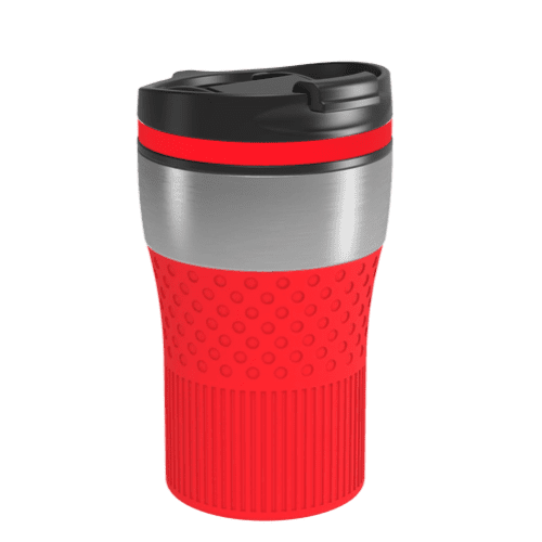 Retumbler Bayamo Thermo Mug in Silver/Red