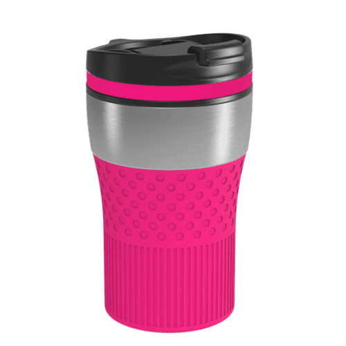 Retumbler Bayamo Thermo Mug in Silver/Magenta