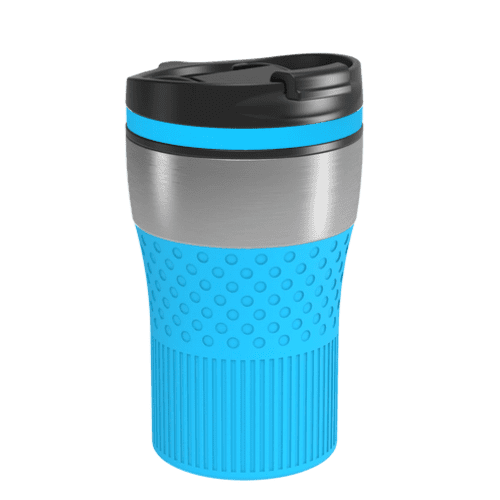 Retumbler Bayamo Thermo Mug in Silver/Cyan