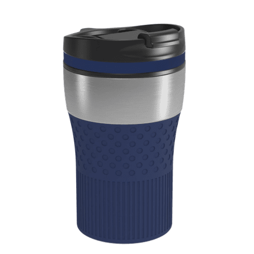 Retumbler Bayamo Thermo Mug in Silver/Dark Blue