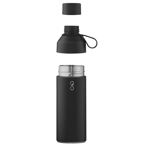 500ml Recycled Plastic Ocean Bottle showing the in parts available from Total Merchandise