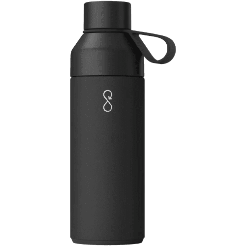 Engraved 500ml Recycled Plastic Ocean Bottle in Black available from Total Merchandise