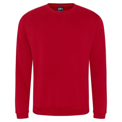 Logo printed RTX Pro Sweatshirt in Red which you can print your company logo/design to