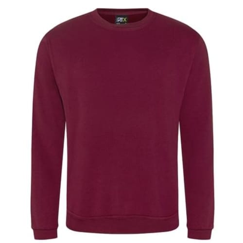 Promotional RTX Pro Sweatshirt in Burgundy which you can print your company logo/design to